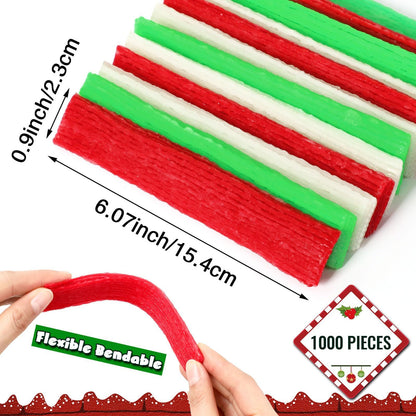 UPINS Wiki Sticks,  Christmas Wax Craft Sticks Red Green White Bendable Sticky Wax Yarn Sticks With Storage Bag For DIY School Project Art Craft Supplies Visit The UPINS Store,Amazon Is Banned